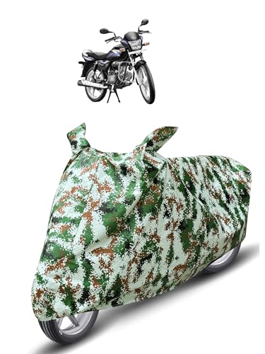 Image of Auto Hub Waterproof Bike Cover Compatible with Hero Splendor Pro Dustproof, UV Protection Two Wheeler Bike Splendor Pro Cover - Forest