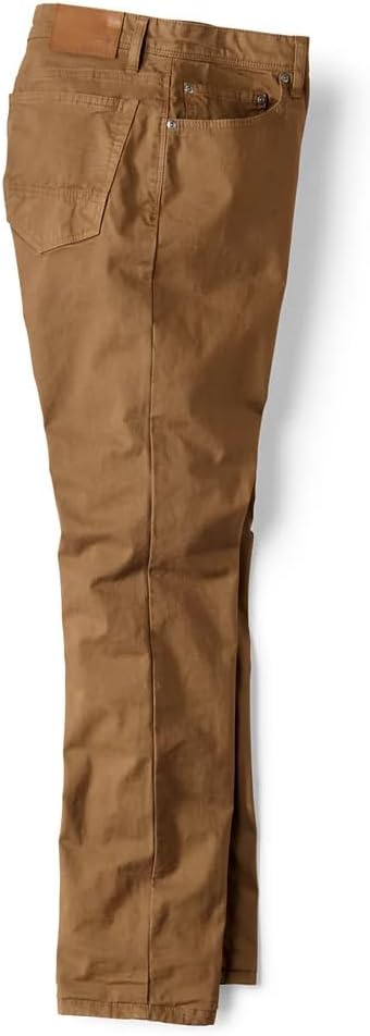 Orvis Men’s 1856 Stretch Twill 5-Pocket Pants – Regular and Slim Fit Casual Cotton Blend Trousers with Flex Comfort