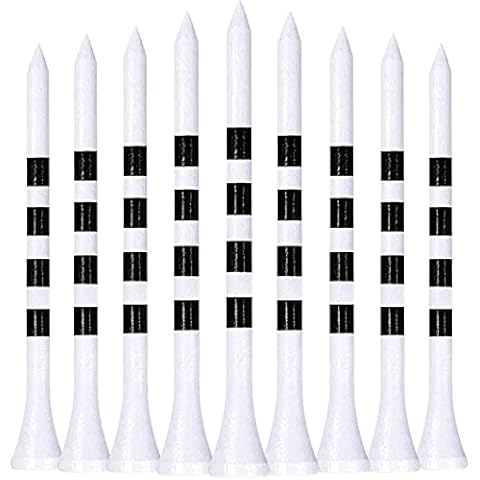 LIKOSO Bamboo Golf Tees 2 3/4 inch Wooden Golf Tees Long Pack of 100 for Golf Driver Accessories Cover