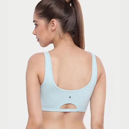 Image of Enamor Low Impact Women's Cotton Easy Everyday Bra - All Day Comfort Non Padded, Wirefree, High Coverage - SB06