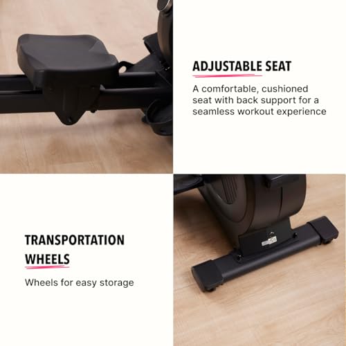 Image of Cultsport smartrow Basel, Max Weight :120kg, Rowing Machine for Full Body Home Workout Machine