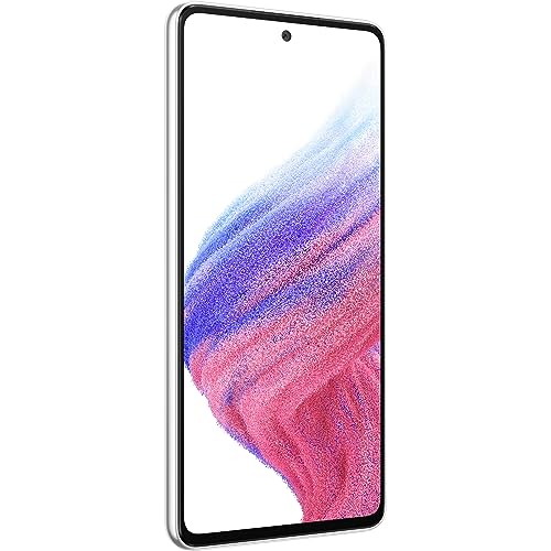 Samsung Galaxy A53 A536B 5G Dual SIM UE débloqué 256 Go, Android, Blanc, SM-A536BZWLEUE