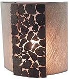  Guru-Shop Applique/lampe Murale, Fabriquée à la Main à Bali à Partir de Matériaux Naturels, Pierre de Lave - Modèle Cleopatra Stone, Fibredeverre, 30x30x12 cm, Les Appliques Murales
