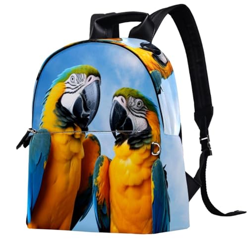 Sac à dos de voyage compact perroquet bleu anti-encombrement 14.5 in