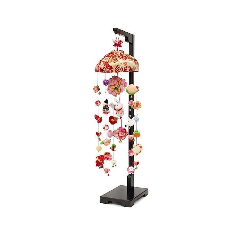 Amazon | 吊るし飾り 花うさぎ 飾り台セット 中 スタンド付き 高さ90cm