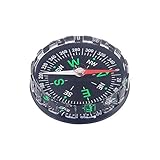brujula boton Diseño perfecto: Mini Compass está de moda con un diseño atractivo, un bisel giratorio de 360 ​​grados reemplazo para facilitar la aventura y las actividades en la puerta.Se adjunta a cualquier tirador de cremallera o correa en chaquetas o bolsos y reloj.