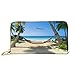 Produktbild First Ring Tropical Beach Hängematte hängen von Palmen Brieftaschen für Männer Frauen Langes Leder Scheckheft Kartenhalter Geldbörse Reißverschluss Schnalle Elegante Kupplung Damen Münzgeldbörse