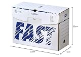 FAST Opakowanie 10 pudełek kartonowych z tyłu 15 cm montaż ręczny biały/niebieski 100725875