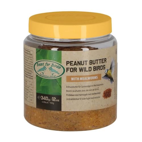 Esschert Design Erdnussbutter mit Mehlwürmern PET Wild Vögel Vogel Haus Futter