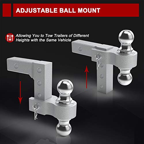 image for BUNKER INDUST Adjustable Trailer Hitch Fits 2