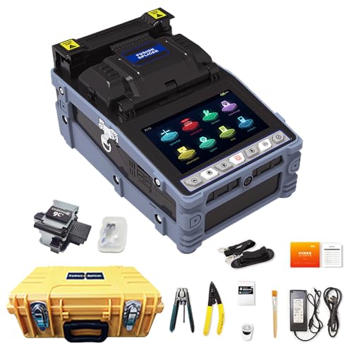 Image of New Model Fiber Optical SM MM Fusion Splicer Six Motor Core Alignment Fiber Splicing 6S Heating 15S Integrate VFL & OPM