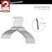 Mawa Narrow Petite Silhouette Clothing Hanger, Steel Hanger with Non-Slip Coating, for Shirts, Dresses, Camisoles, T-Shirts, Space-Saving, Rotating Hook, Set of 20, Silver