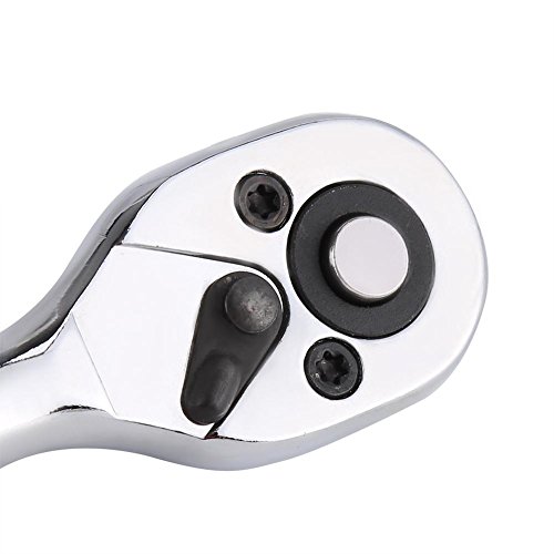 Hztyyier 1/4Inch Drive Ratchet Socket Wrench Quick Release Ratchet With Swivel Teardrop Head For Bike Car Repairing Hand Tool #TOP5