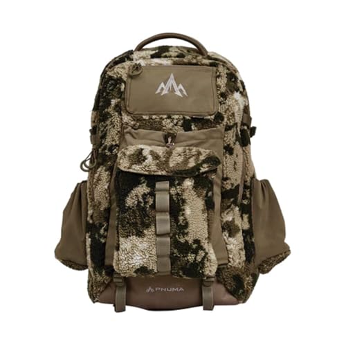 Pnuma Outdoors Highpoint Pack, Caza Camo OV, High Loft Berber Fleece, Bladder Compatible, Water-Repellant, OSFM (HP-PK-OV)