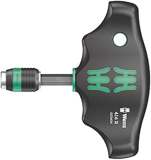 Wera 416 R T-Handle Bitholding Screwdriver Rapidaptor, 1/4" x 45 mm, 05023404001