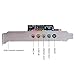 Optimal Shop PCIe Sound Card for PC Windows,5.1 Internal Sound Card with Low Profile Bracket, 3D Stereo PCI-e Audio Card,CMI8738 Chip 32/64 Bit for Windows 7/8/10