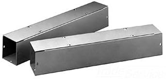 Hoffman F66T148GVP Wireway, NEMA 1, Straight Section, Flat Cover, Galvanized, 6.00" x 6.00" x 48.00", Gray