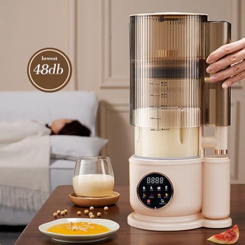 Irishom 1.5L Nut Milk Maker - Automatic, Silent Soy Milk Maker with Soundproof Lid, Delay Start & Keep Warm Features for Plant-Based Beverages - Image 8