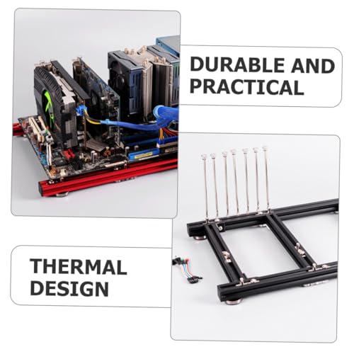 Gabinete para Computadora OSALADI ATX con Soporte Vertical para Tarjetas Gráficas y Diseño de Ahorro de Espacio miniatura 3