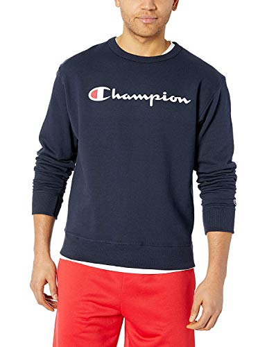 Champion Men's Graphic Powerblend Fleece Crew