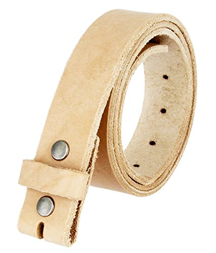 Hand Crafted (1 1/2" Or 38MM) Made In USA Heavyweight Natural One Piece Cowhide Leather Belt Strap With Slot Hole4