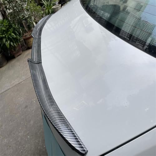 Rear Trunk Spoiler for Ford Figo Aspire II 2015 2016 2017 2018, Car Rear Trunk Spoiler Wing Spoiler Rear Roof Spoiler Decoration Accessories,Carbon