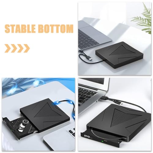 Unidad externa portátil DVD y CD USB 3.0 tipo C miniatura 3
