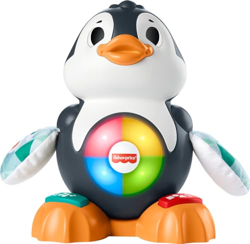 Image of Fisher-Price Baby Learning Toy Linkimals Cool Beats Penguin for Ages 9+ Months, Compatible Only with Linkimals Items