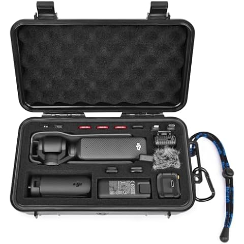 Lekufee Travel Waterproof Hard Case Compatible with DJI Osmo Pocket 3/Creator Combo/Power Expansion Combo/DJI Pocket 3 Video Camera/Vlogging Camera and Accessories(Case & Bag Only) Cover