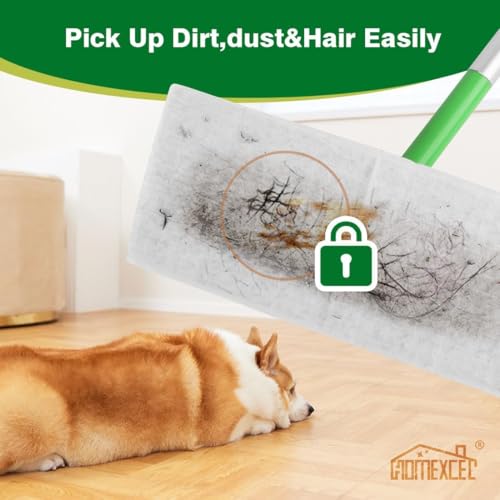 HOMEXCEL Panni a secco compatibili con Swiffer Sweeper, ricariche usa e getta per pulire e pulire i pavimenti, 64 pezzi - 5