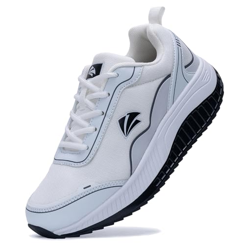 Image of QAUPPE Womens Walking Shoes with Arch Support Wide Orthotic Athletic Sneakers Plantar Fasciitis Tennis for Heel and Foot Pain Relief