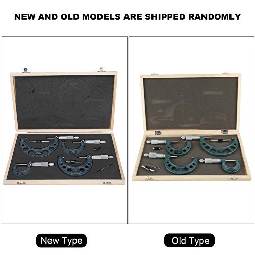 Bügelmessschraube, 0-100 mm Multiuse 4PCS / SET Bügelmessschraube für die Metallbearbeitung für den Präzisionsmechaniker-Werkzeugsatz