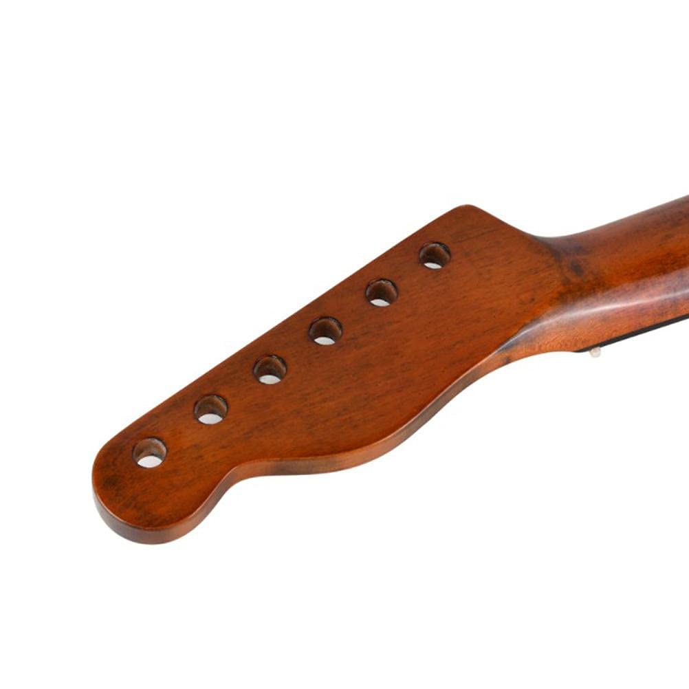 Manico di ricambio per chitarra, manico Telecaster compatibile per parti di ricambio fai da te per chitarra, tastiera in palissandro con binding a 22 tasti per TL ST Tele Back Center Line Manico di
