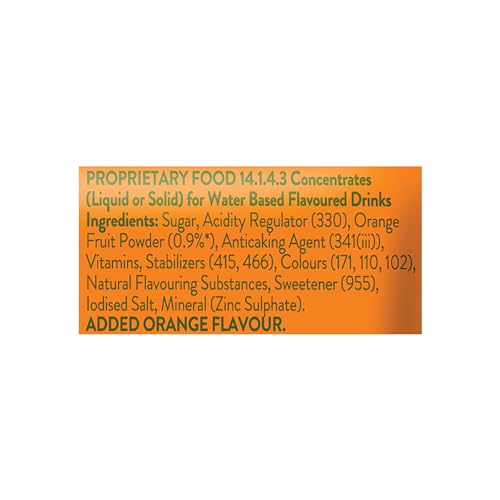 Tang Orange Instant Drink Mix, 500g Pouch (Pack of 2)