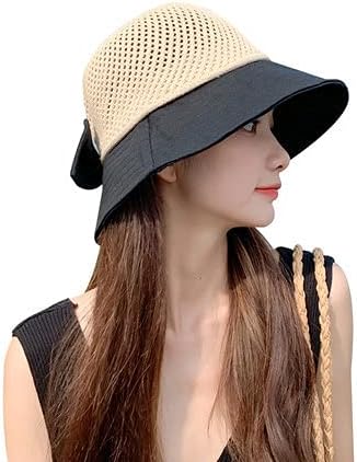 Cicilin 帽子 レディース 春夏 Uvカット サマーハット 麦わら帽子 夏 女性用 ハット 紫外線対策 リボン 注目の福袋をピックアップ かわいい 場所を取らない つば広