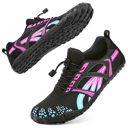 Image of ATHMILE Barefoot Water Shoes Women Men Wide Non Slip Aqua Beach River Pool