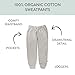 HonestBaby Multipack Pullover Hoodie Sweatshirt Jogger Sweatpant Sets Organic Cotton Baby, Toddler, Boys, Girls, Unisex, Tan, 3-6 Months