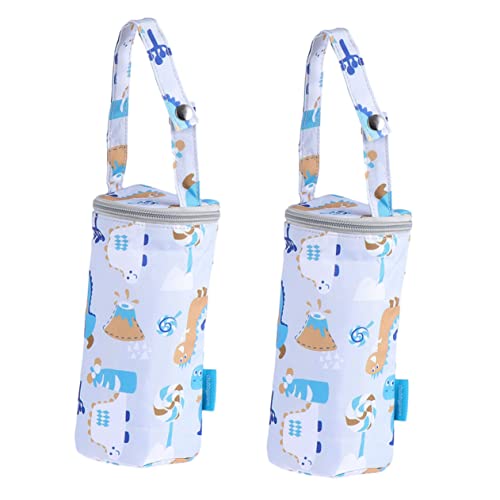 UTHCLO 2 Piezas Bolsa Térmica para Biberón Aislante Correa para Colgar Carrito Bolsa Refrigerante Portátil para Mantener Leche Durante para Bebés y