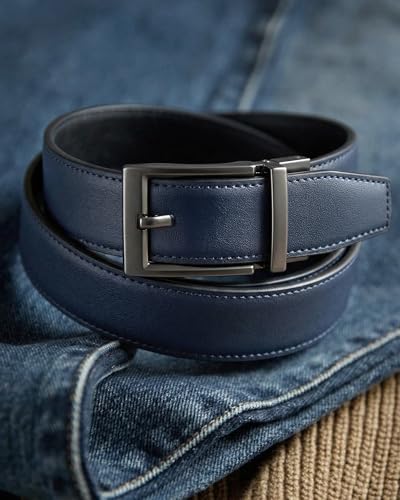 Image of CHAOREN Ratchet Belts for Men - 1.5 inch Mens Belt Genuine Leather for Causual Jeans - Customizable Style, Versatile Fit