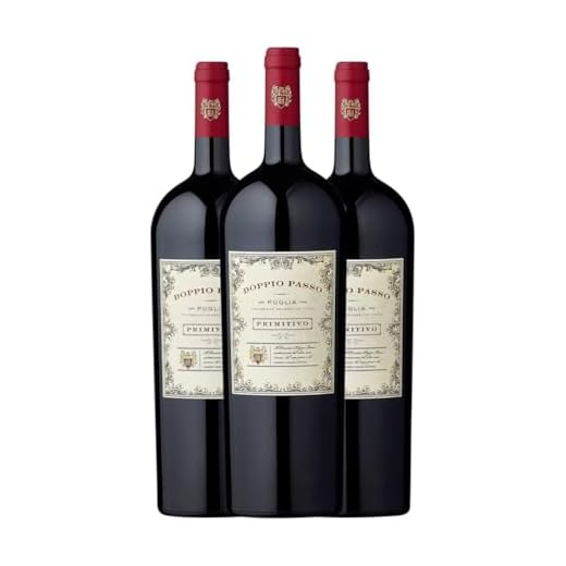 Botter Carlo Doppio Passo Primitivo Puglia Magnum-Flasche 1,5 L Rotwein (Karton mit 3 Magnum-Flasche von 1,5 L)