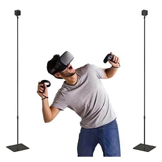 Skywin VR Glass Stand - Compatible with HTC VR Sensors - Base Station for Vive Steam VR and Rift Constellation Sensors (2-Pack)