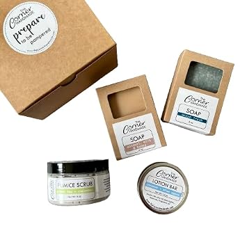 Pumice Hand Scrub Gift Set, Gardeners Gift Basket, Mechanics Spa Box, Bath Kit for Him