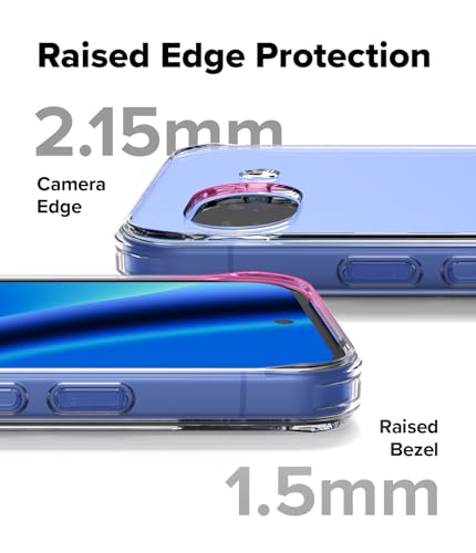 Image of Ringke Fusion for Google Pixel 10a [Scratch Resistant Hard Back] Slim Transparent Protective Cover with Shockproof Case Back Cover - Clear