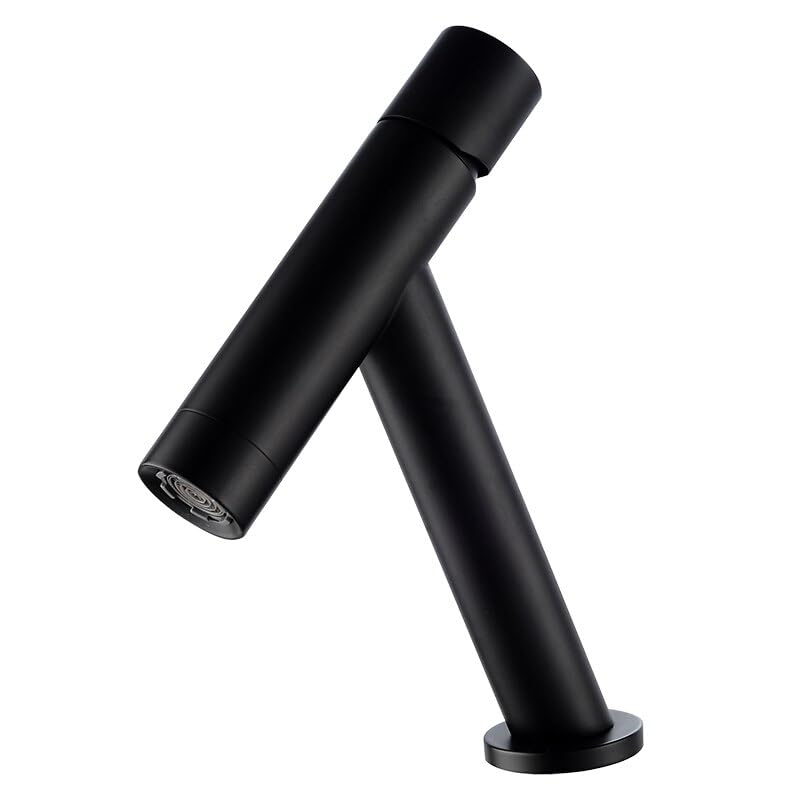 Grue de lavage rétro noire robinet mitigeur en laiton pour évier de bain