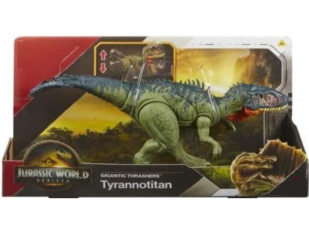 Coffret Dinosaure Méga Prédateurs Tyrannotitan Articulé Dino Rebirth Jurassic World Mattel Jcl75