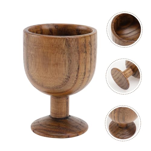 LABRIMP 1Pcs copos de uísque vidro feito à mão copo de vinho copo de madeira jujuba pés altos copo d