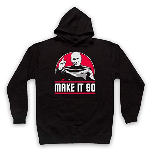 Sweat à capuche Trek Jean-Luc Picard parfait pour vos soirées série et conventions geek