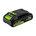 Greenworks 24V 2.5Ah Lithium-Ion High-Power Battery, Upgraded with 15% Power Boost (Genuine Battery/ 150+ Compatible Tools)
