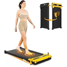 THERUN Dual-Sided Walking Pad Treadmill with Incline, Easy-Flip 2-in-1 for Walking & Foot Massage, 330 LBS, Ultra-Quiet Under Desk Machine with Remote & LED Display for Home & Office Use