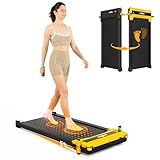 THERUN Dual-Sided Walking Pad Treadmill with Incline, Easy-Flip 2-in-1 for Walking & Foot Massage, 330 LBS, Ultra-Quiet Under Desk Machine with Remote & LED Display for Home & Office Use